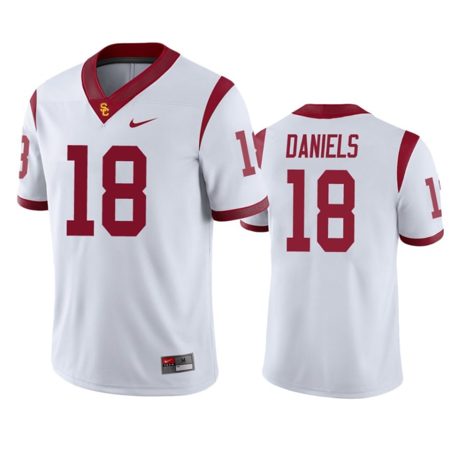 mens usc trojans jt daniels white game jersey