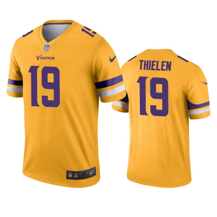 mens vikings adam thielen gold inverted legend jersey