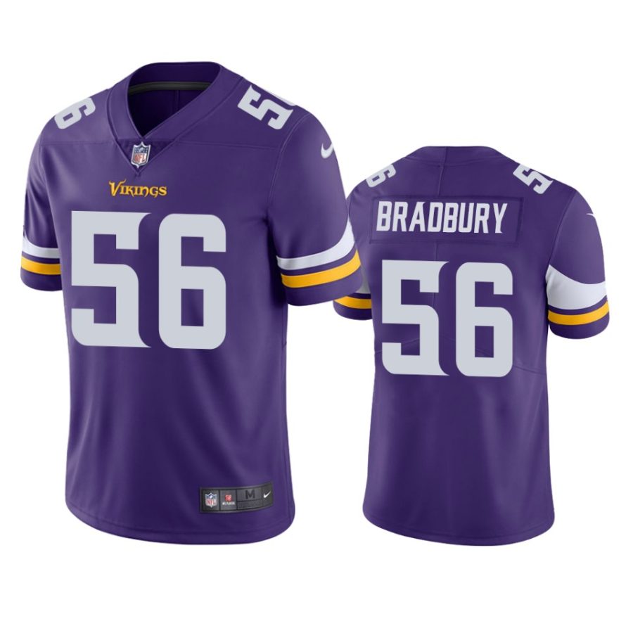 mens vikings garrett bradbury purple vapor limited jersey