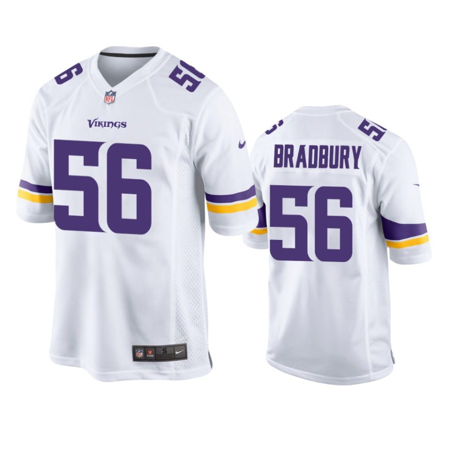 mens vikings garrett bradbury white game jersey