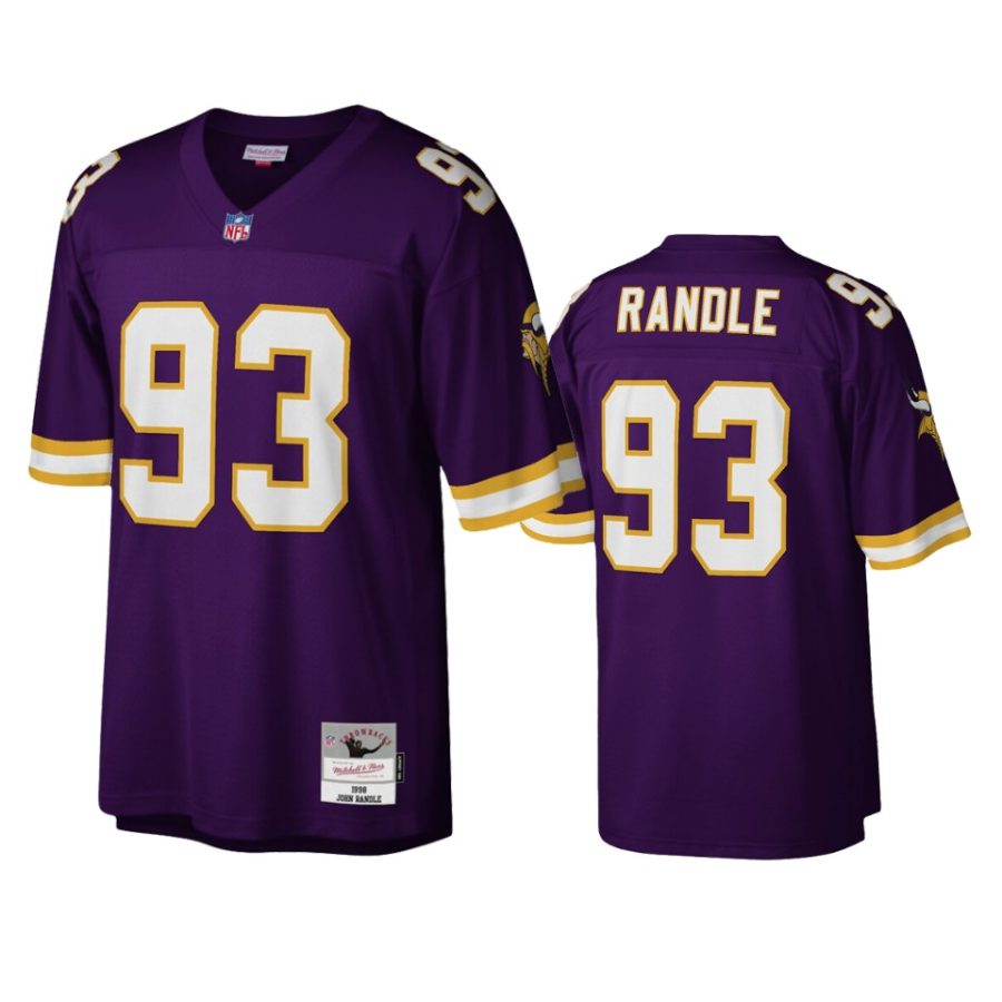 mens vikings john randle purple legacy replica jersey