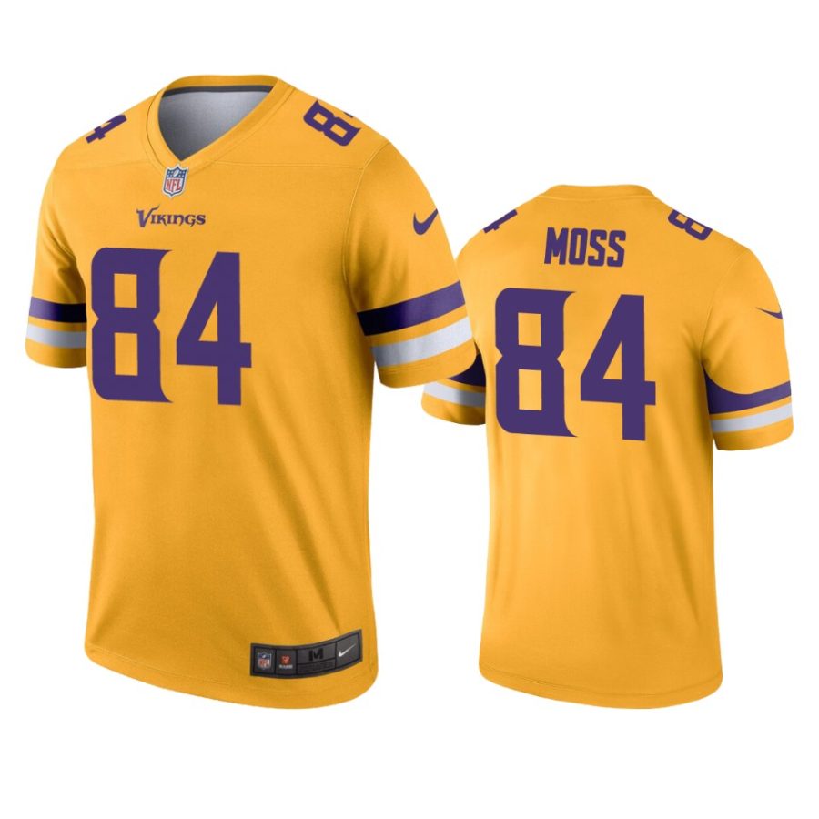 mens vikings randy moss gold inverted legend jersey