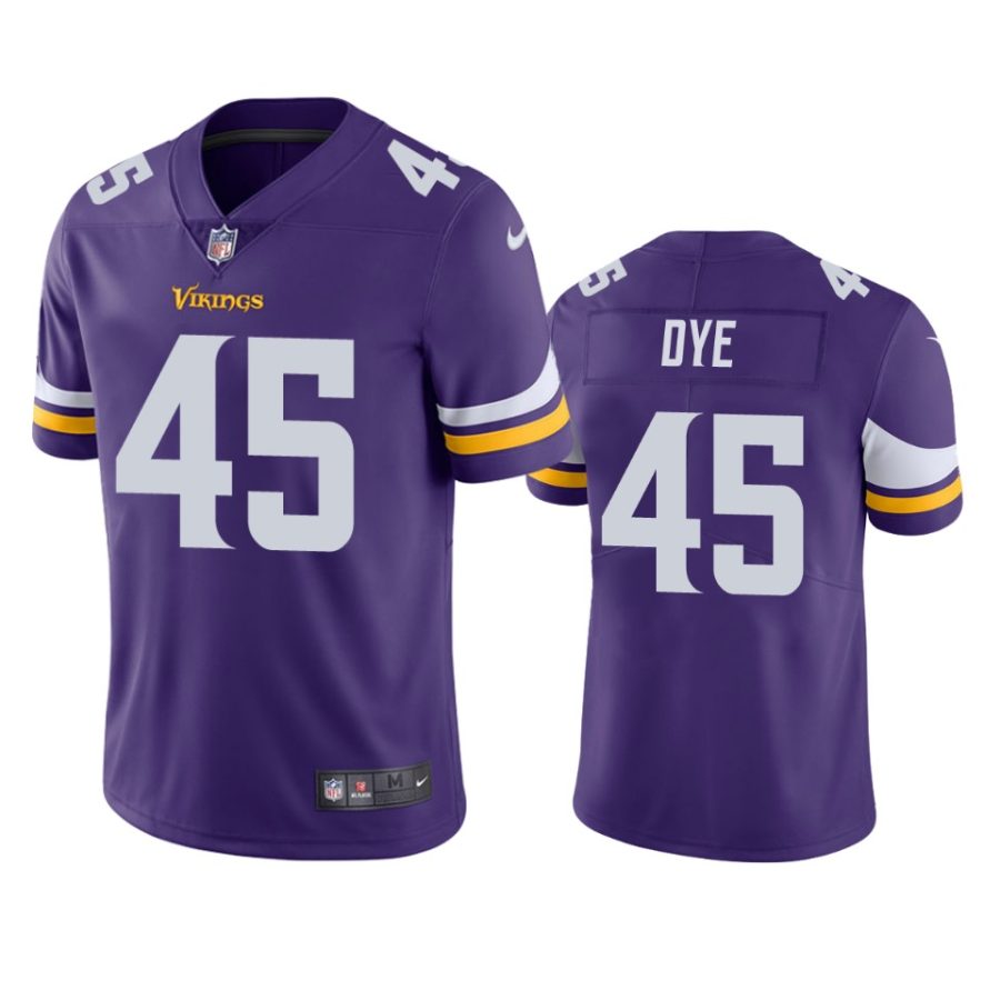 mens vikings troy dye purple vapor untouchable limited jersey