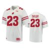 mens wisconsin badgers jonathan taylor white game jersey