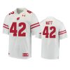 mens wisconsin badgers t.j. watt white game jersey