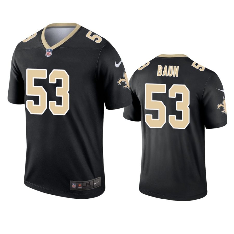 mens zack baun saints black legend jersey