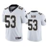 mens zack baun saints white vapor jersey