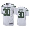 michael carter jets white game jersey 0a