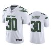 michael carter jets white vapor jersey