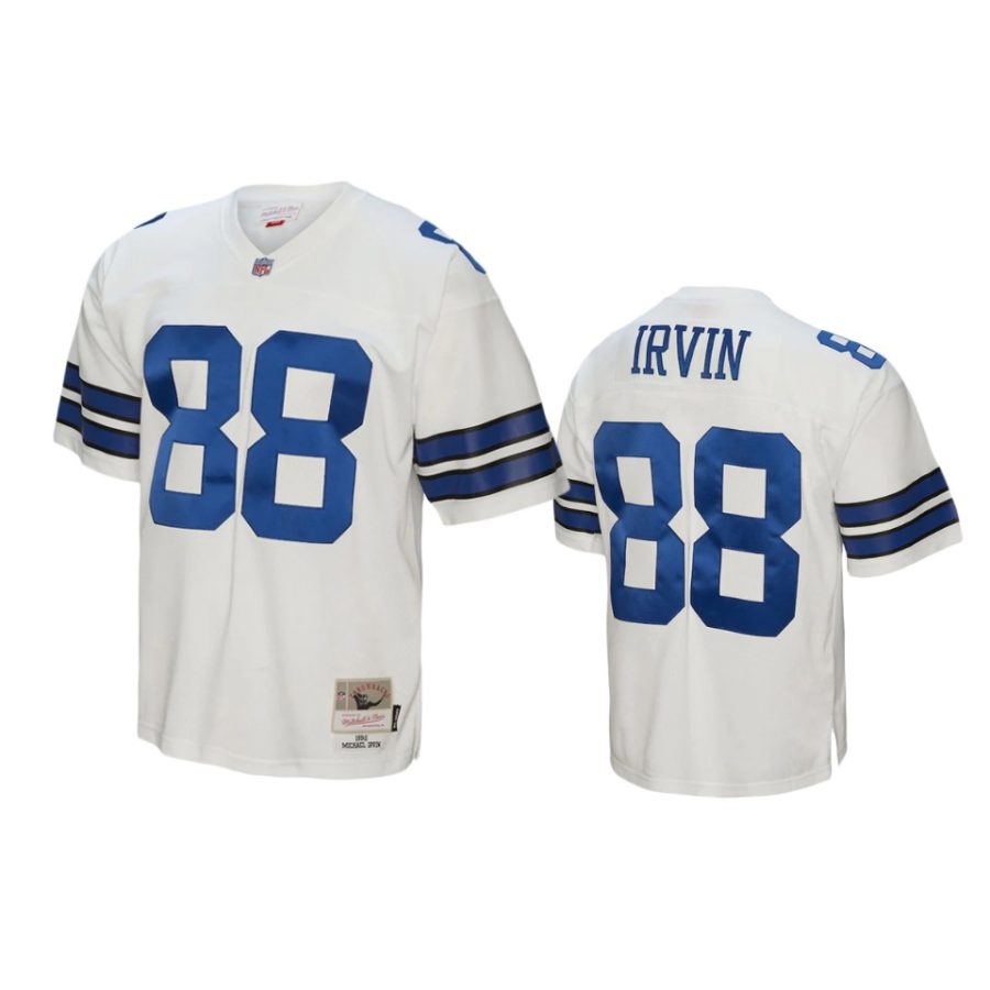 michael irvin cowboys white legacy replica jersey