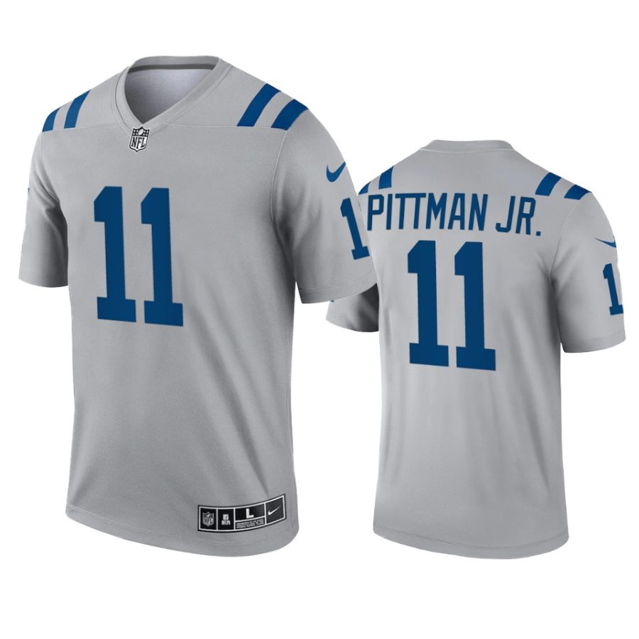 michael pittman jr. colts 2021 inverted legend gray jersey