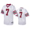 michael vick falcons white authentic throwback jersey