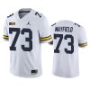 michigan wolverines jalen mayfield white game jersey