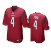 mike ford texans red game jersey