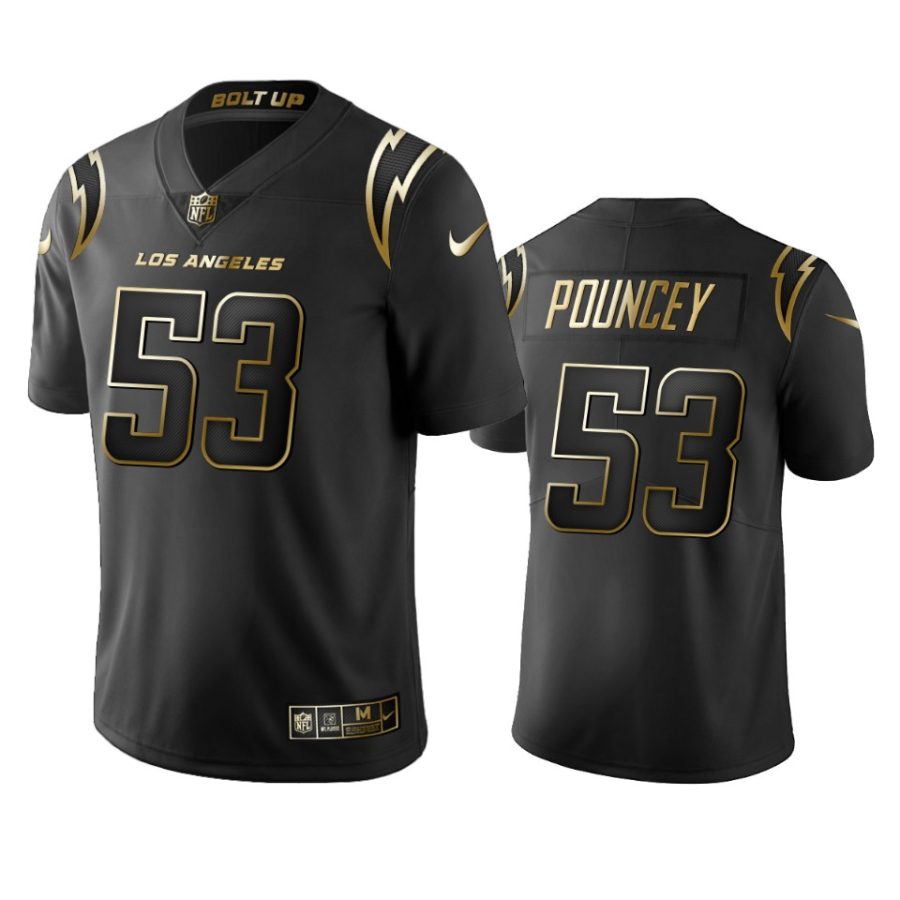 mike pouncey chargers black golden limited jersey