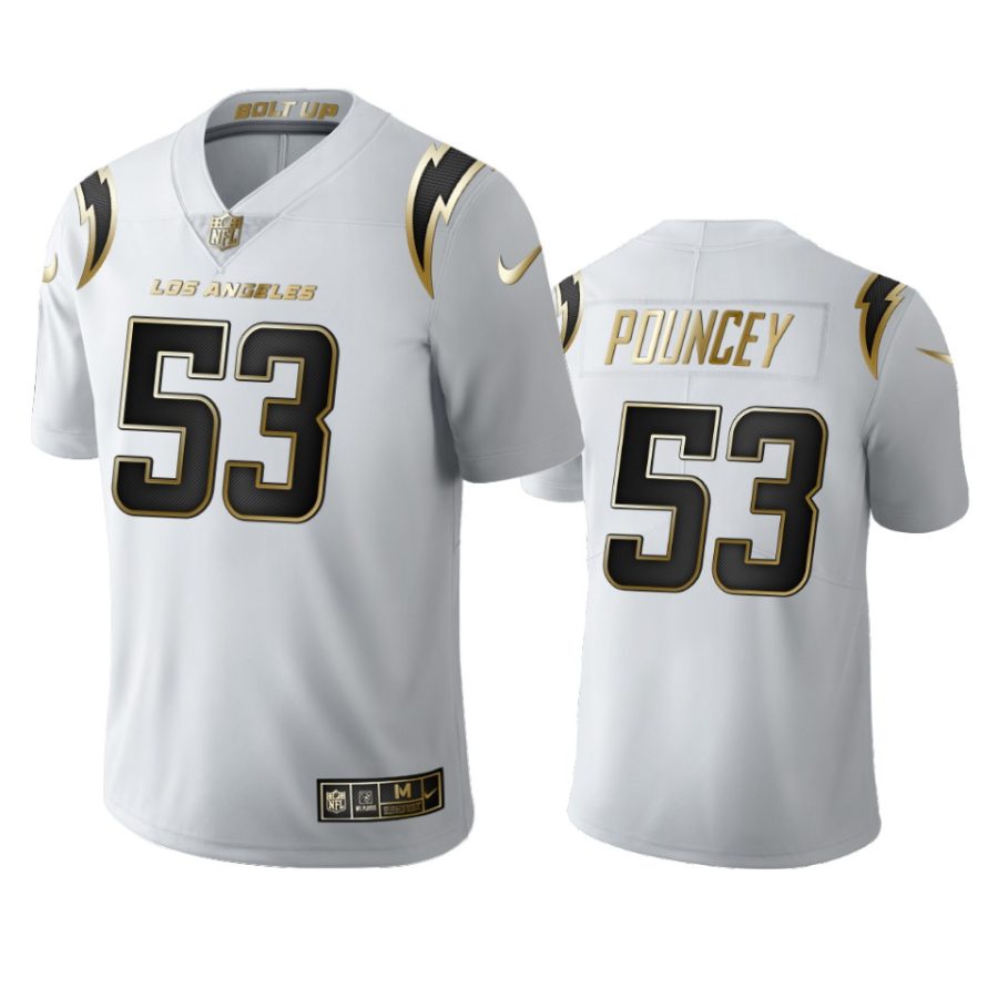 mike pouncey chargers white golden limited jersey