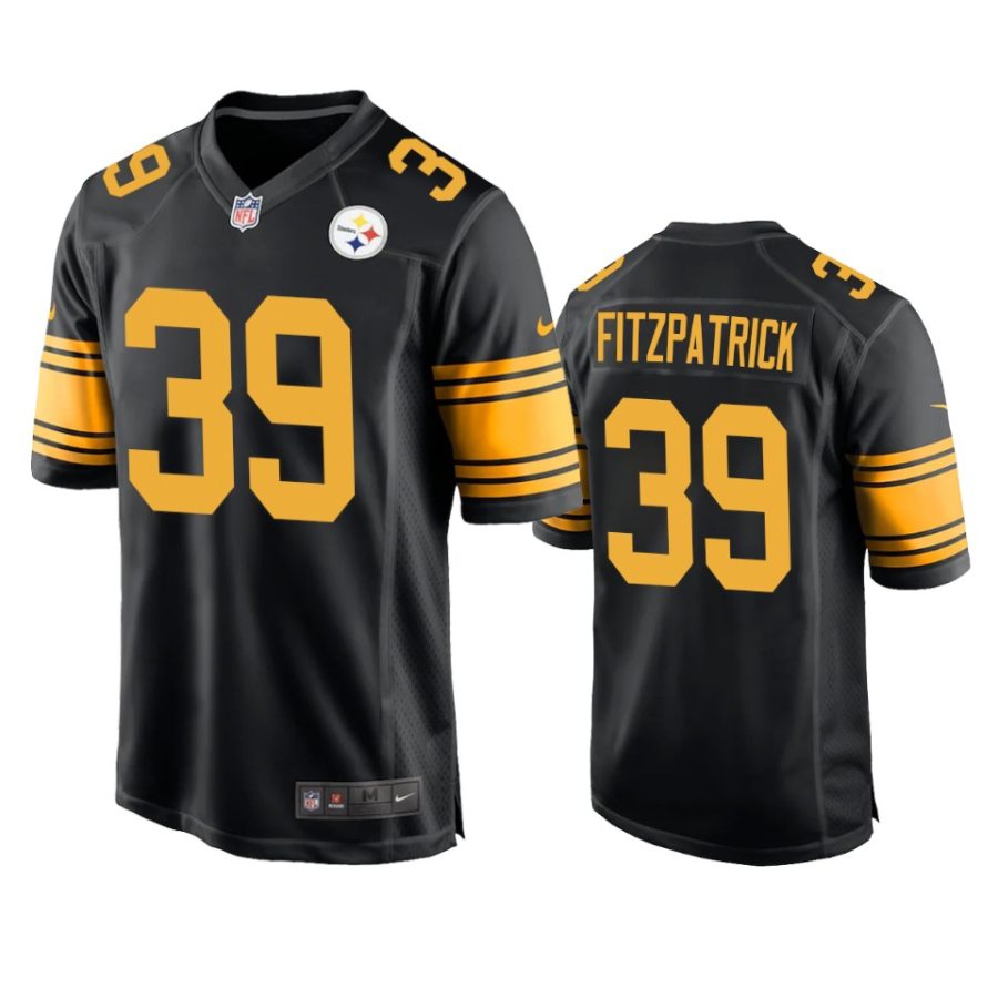 minkah fitzpatrick steelers black alternate game jersey