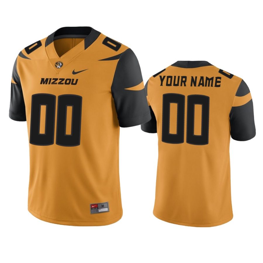 missouri tigers custom gold college football jersey