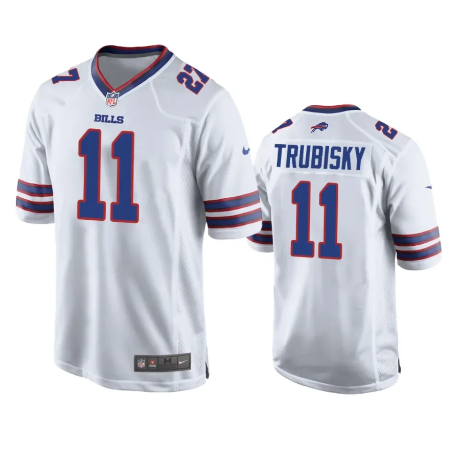 mitchell trubisky bills game white jersey