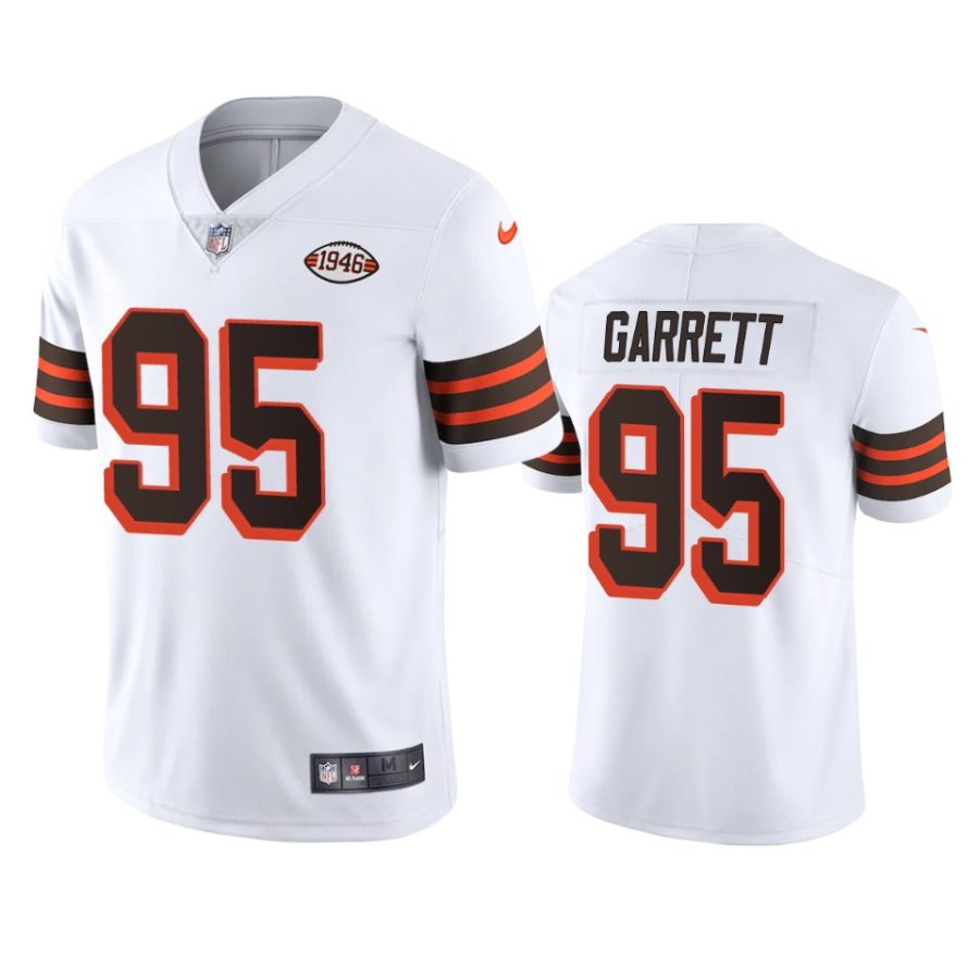 myles garrett browns white 1946 collection alternate vapor limited jersey