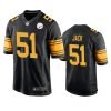 myles jack steelers black alternate game jersey