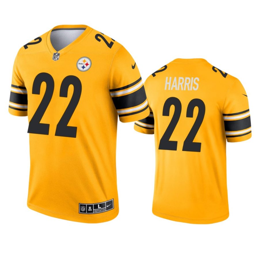 najee harris steelers 2021 inverted legend gold jersey