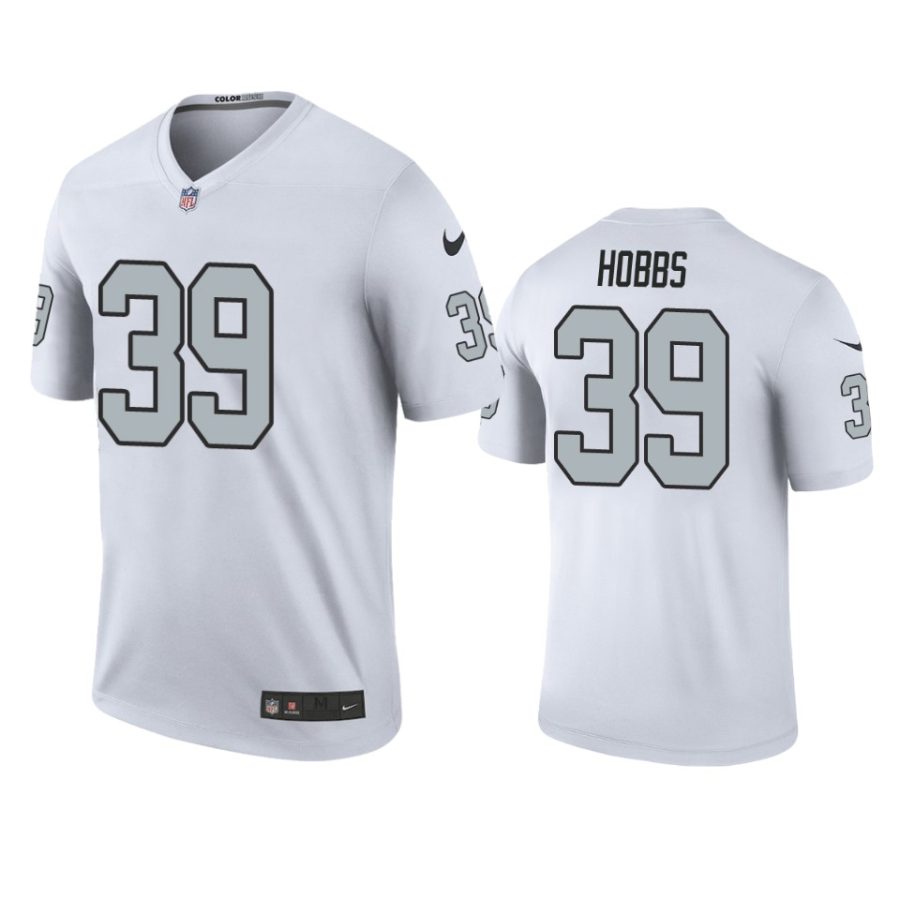 nate hobbs color rush legend raiders white jersey