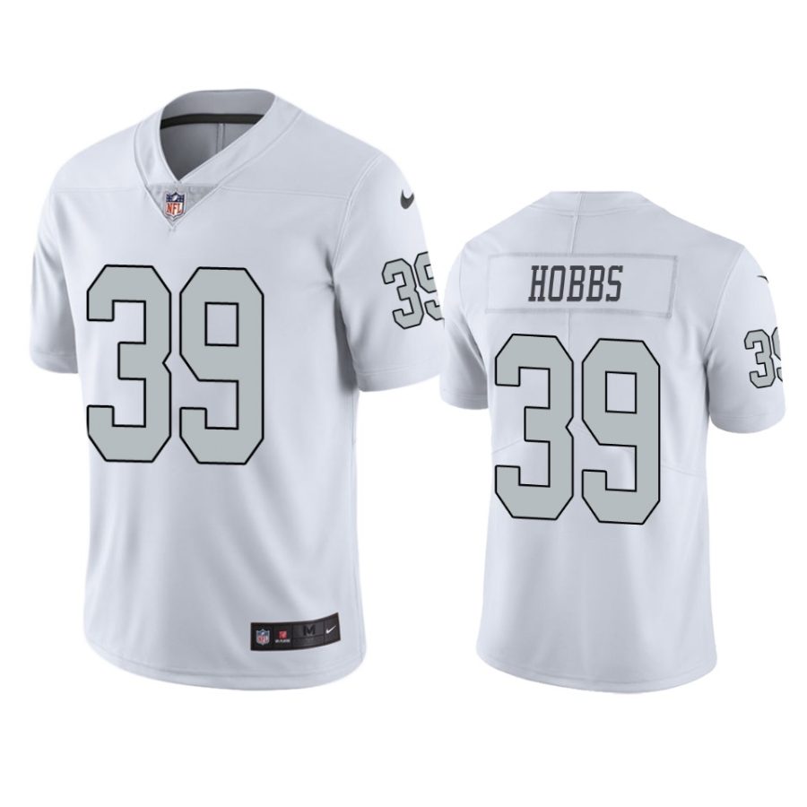 nate hobbs raiders color rush limited white jersey