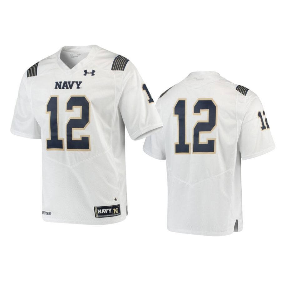 navy midshipmen 12 white premier jersey