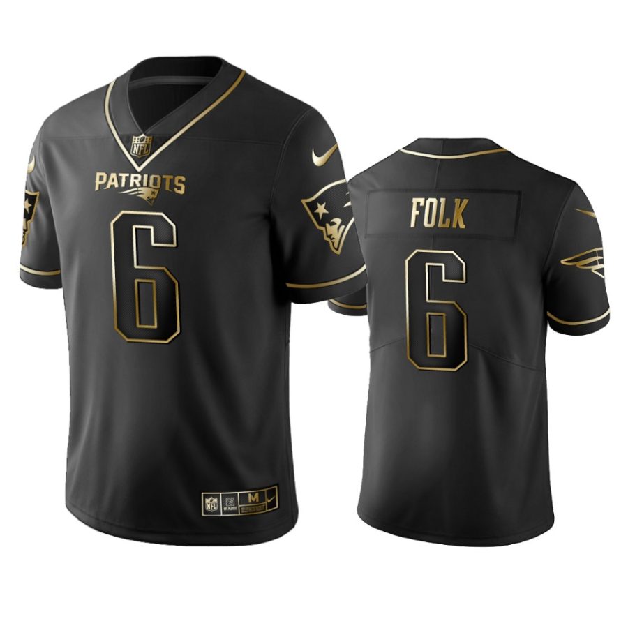 nick folk patriots black golden edition jersey