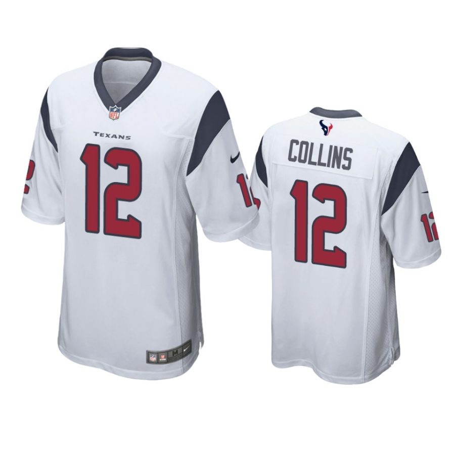 nico collins texans white game jersey 0a