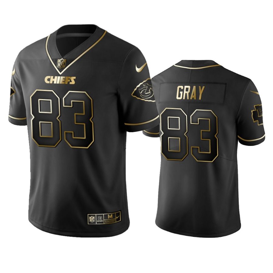 noah gray chiefs black golden edition jersey