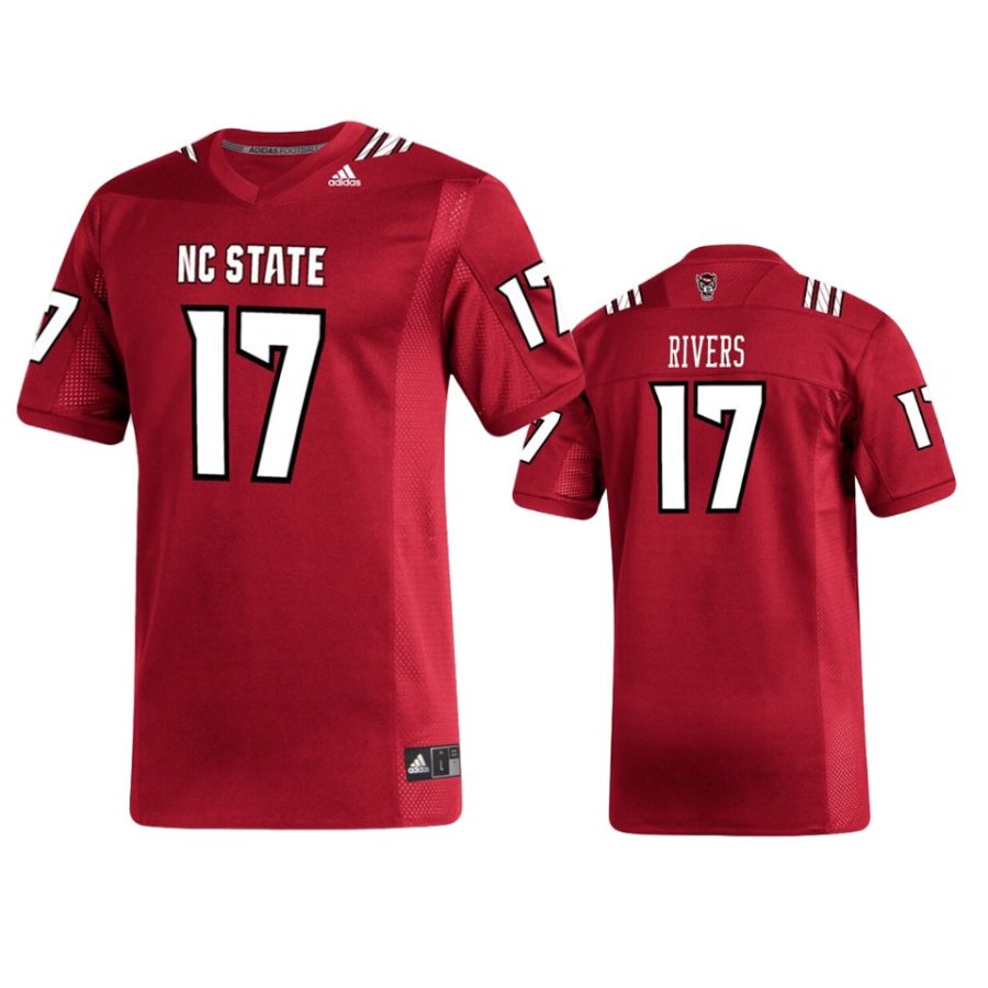 north carolina state wolfpack philip rivers adidas red replica jersey