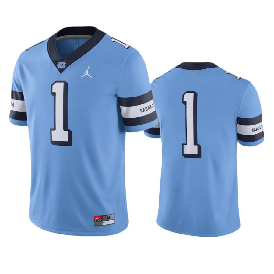 north carolina tar heels 1 carolina blue alternate game jersey