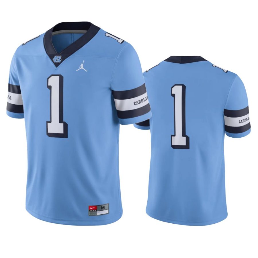 north carolina tar heels 1 carolina blue college football jersey