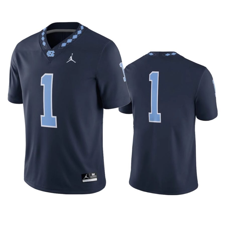 north carolina tar heels 1 navy throwback jersey