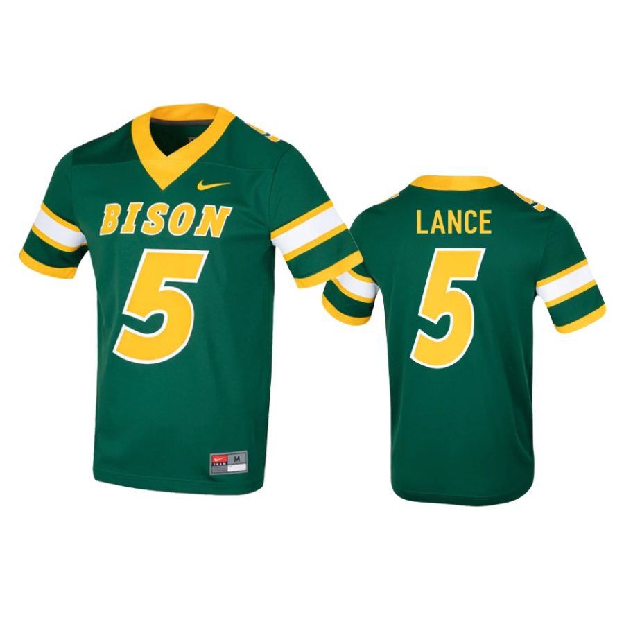 north dakota state bison trey lance green game college football jersey