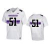 northwestern wildcats 51 white replica jersey