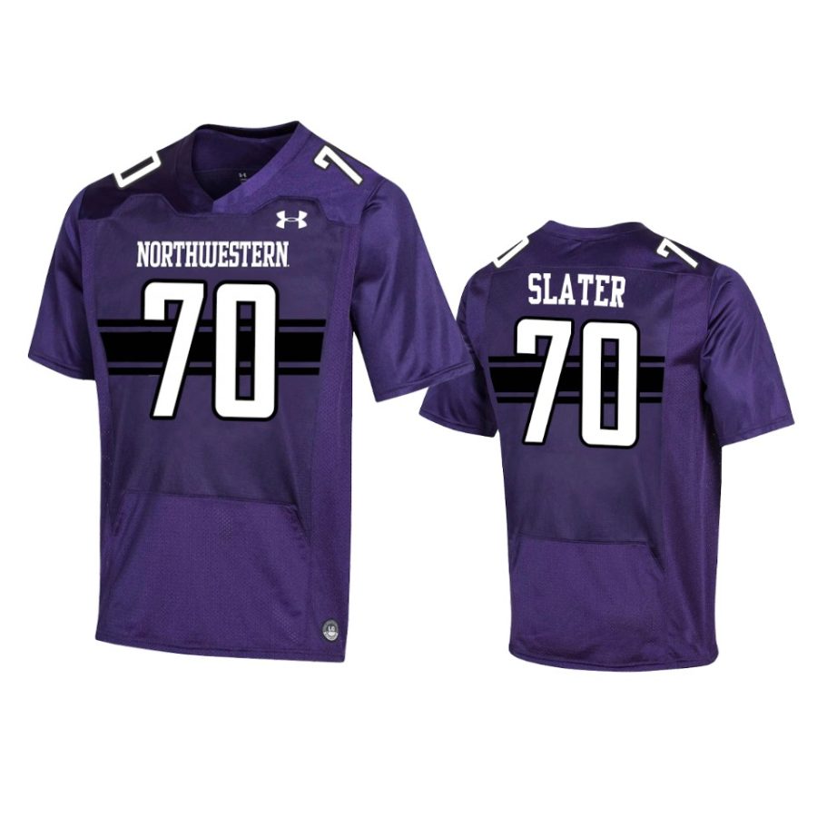 northwestern wildcats rashawn slater purple replica college football jersey