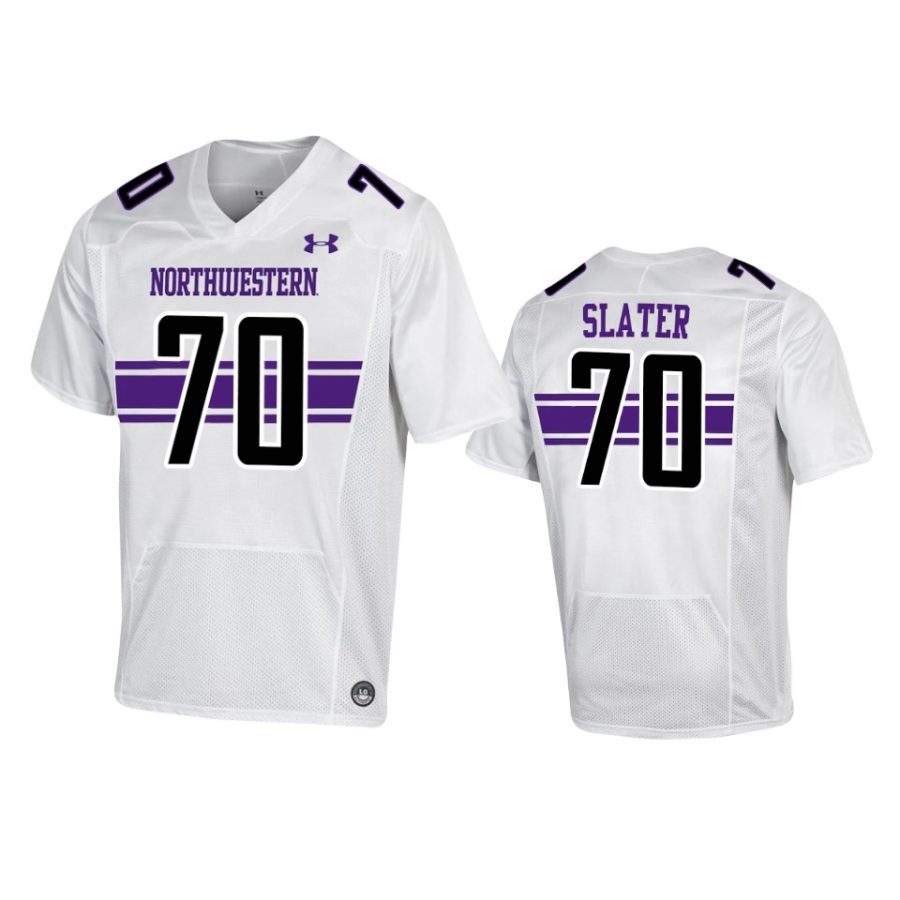 northwestern wildcats rashawn slater white replica college football jersey