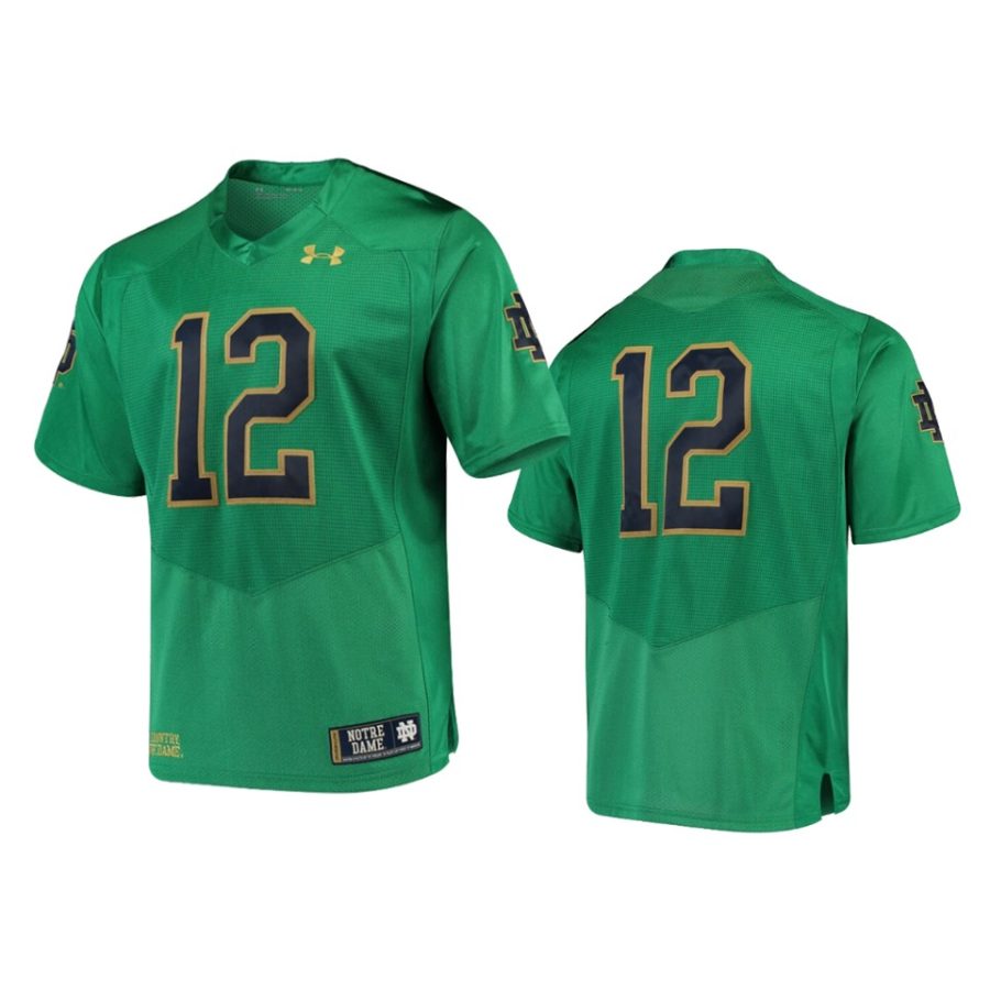 notre dame fighting irish 12 green premier jersey