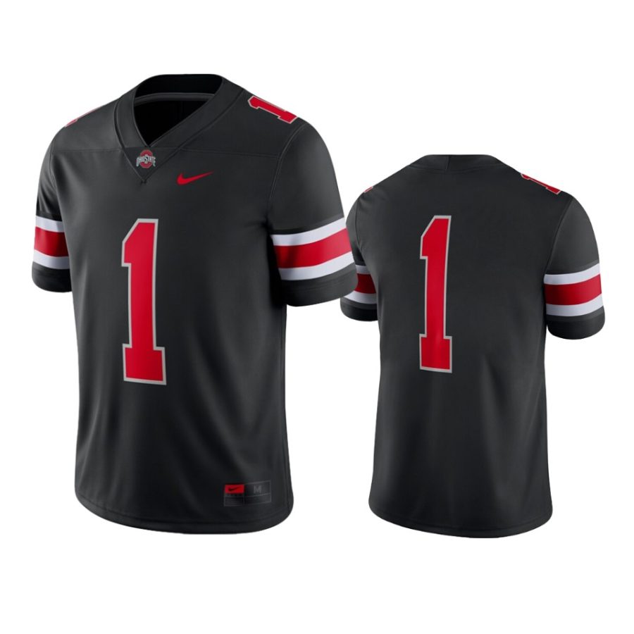 ohio state buckeyes 1 black game jersey