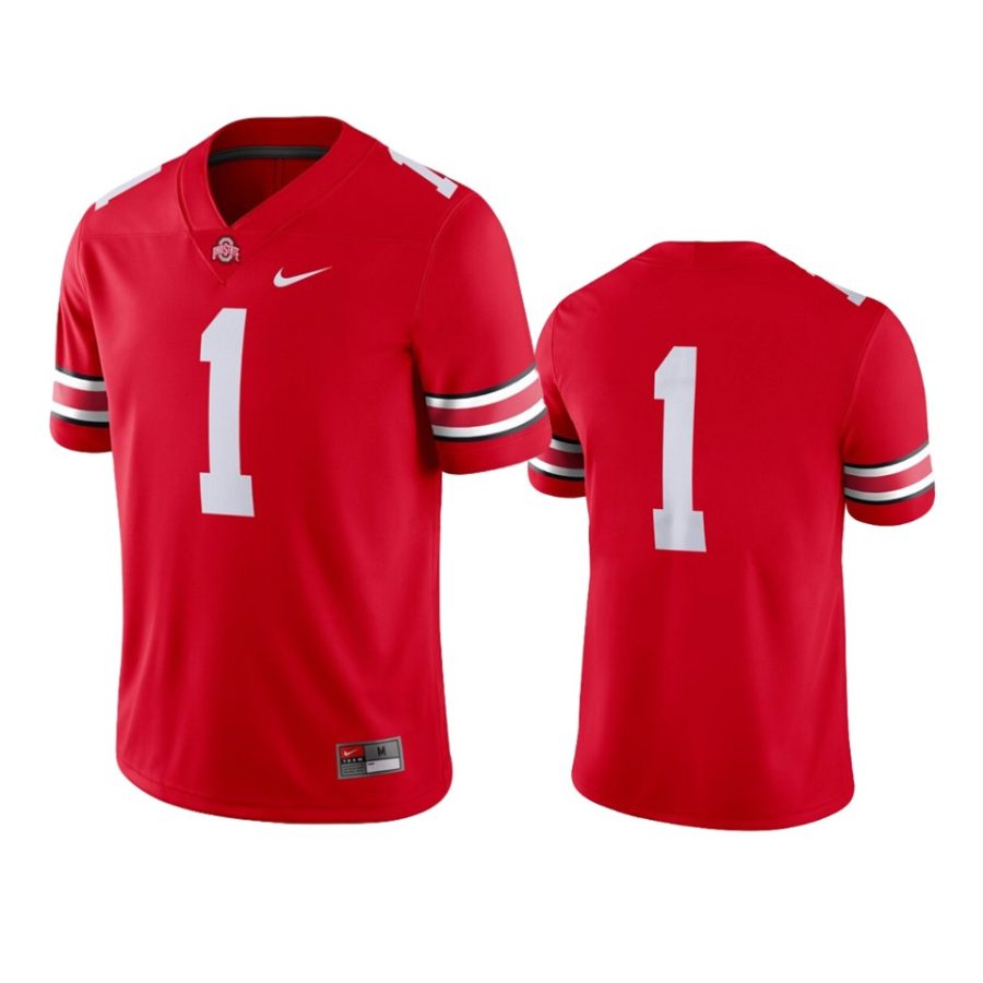 ohio state buckeyes 1 scarlet game jersey