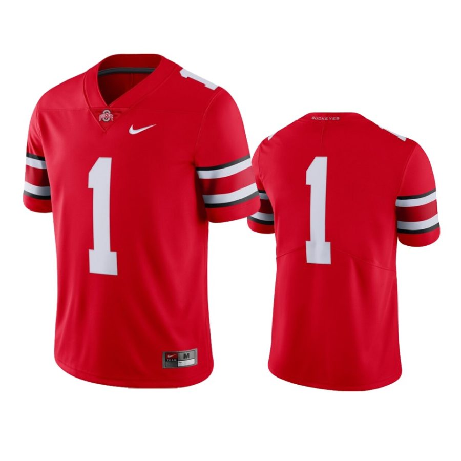 ohio state buckeyes 1 scarlet limited jersey