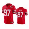 ohio state buckeyes joey bosa scarlet 2021 national championship jersey