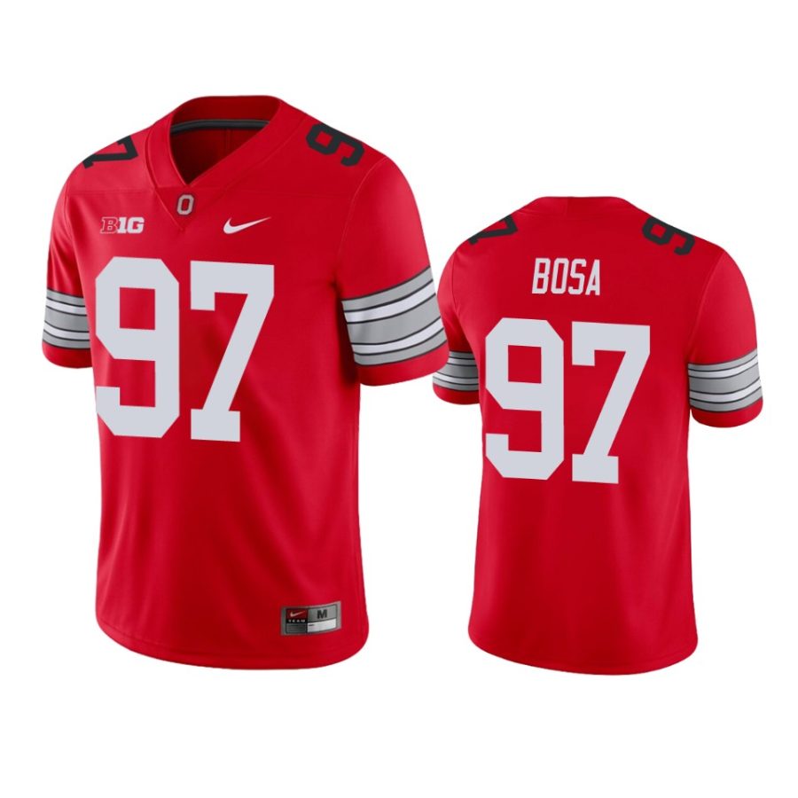 ohio state buckeyes joey bosa scarlet alumni football game jersey