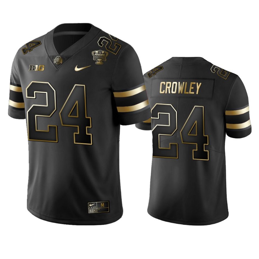 ohio state buckeyes marcus crowley black 2021 sugar bowl jersey