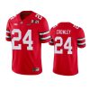 ohio state buckeyes marcus crowley scarlet 2021 national championship jersey