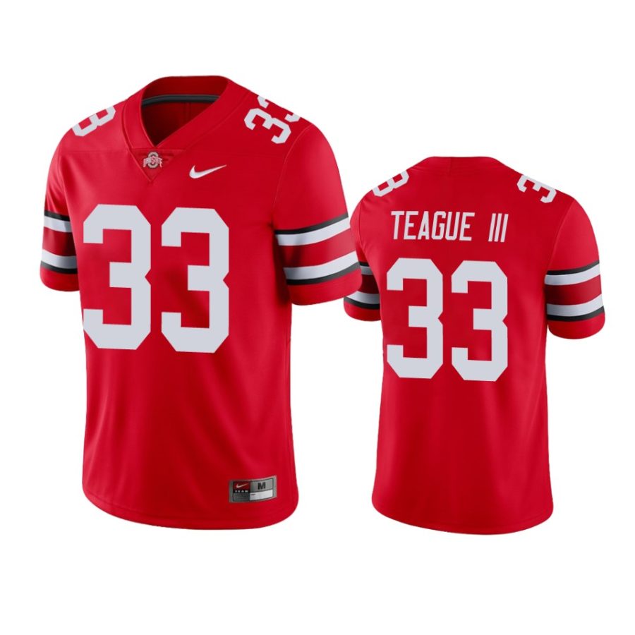 ohio state buckeyes master teague iii scarlet game college football jersey