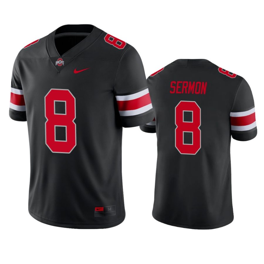 ohio state buckeyes trey sermon black game college football jersey